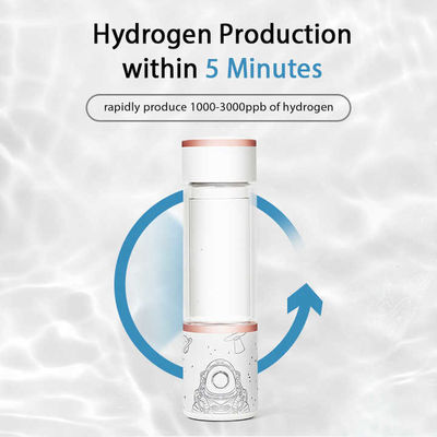 Good price 재충전 가능한 유리 휴대용 병 수소 물 발전기 1.3ppm-2ppm 온라인으로
